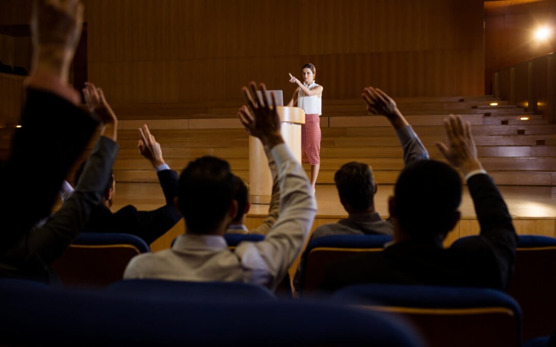 Webdesign Event With Speech Conference